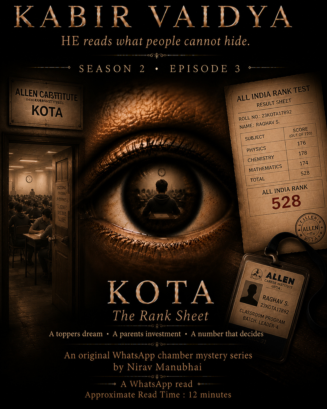 KABIR VAIDYA Season 2 · Episode 3 · Kota · The Rank Sheet