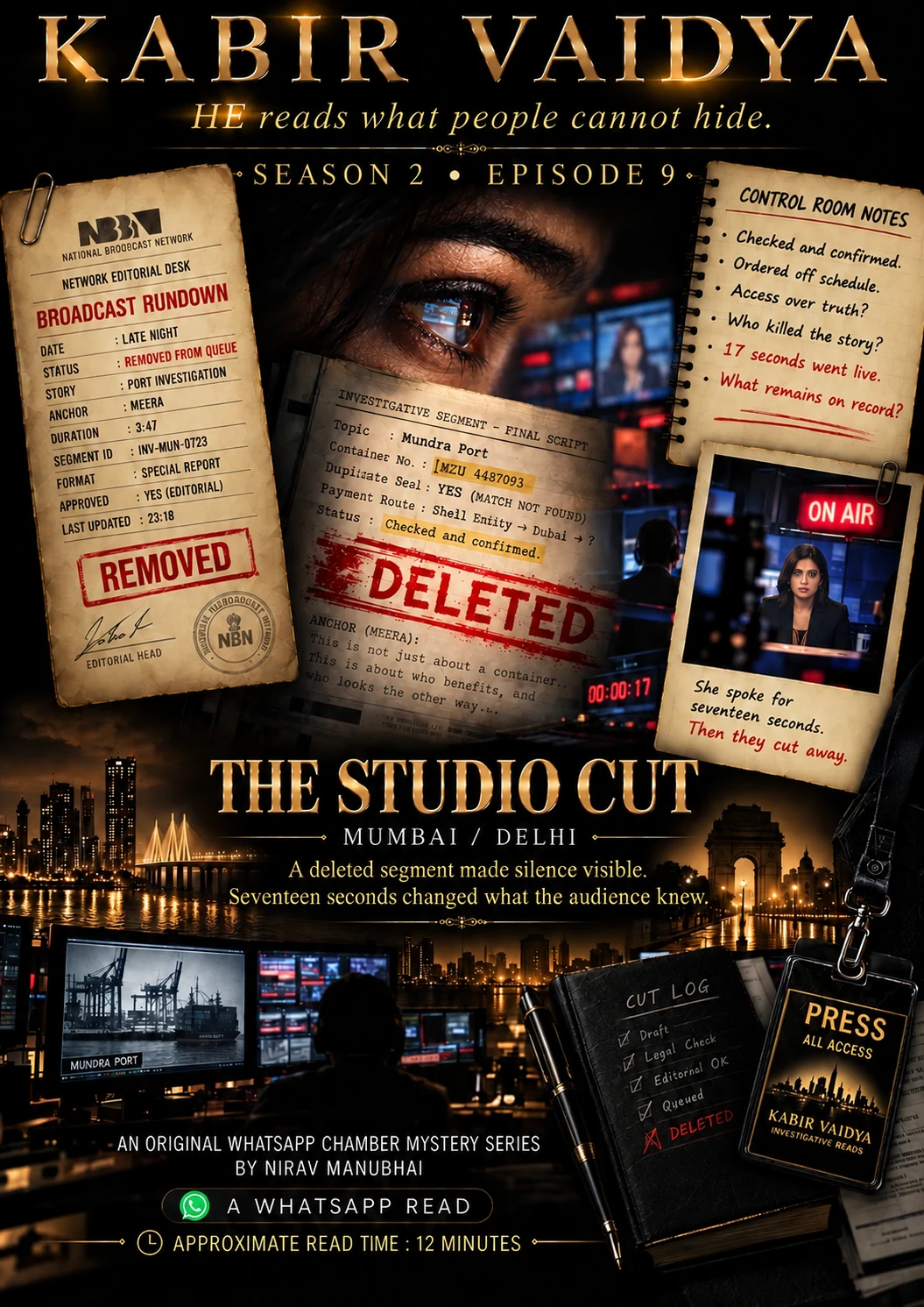 KABIR VAIDYA Season 2 · Episode 9 · Mumbai / Delhi · The Studio Cut