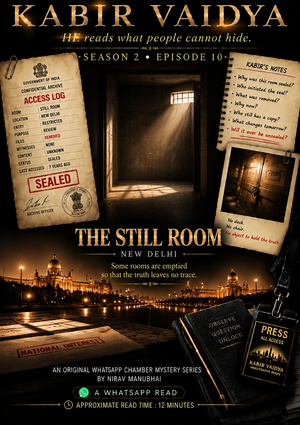 KABIR VAIDYA Season 2 · Episode 10 · Delhi · The Still Room