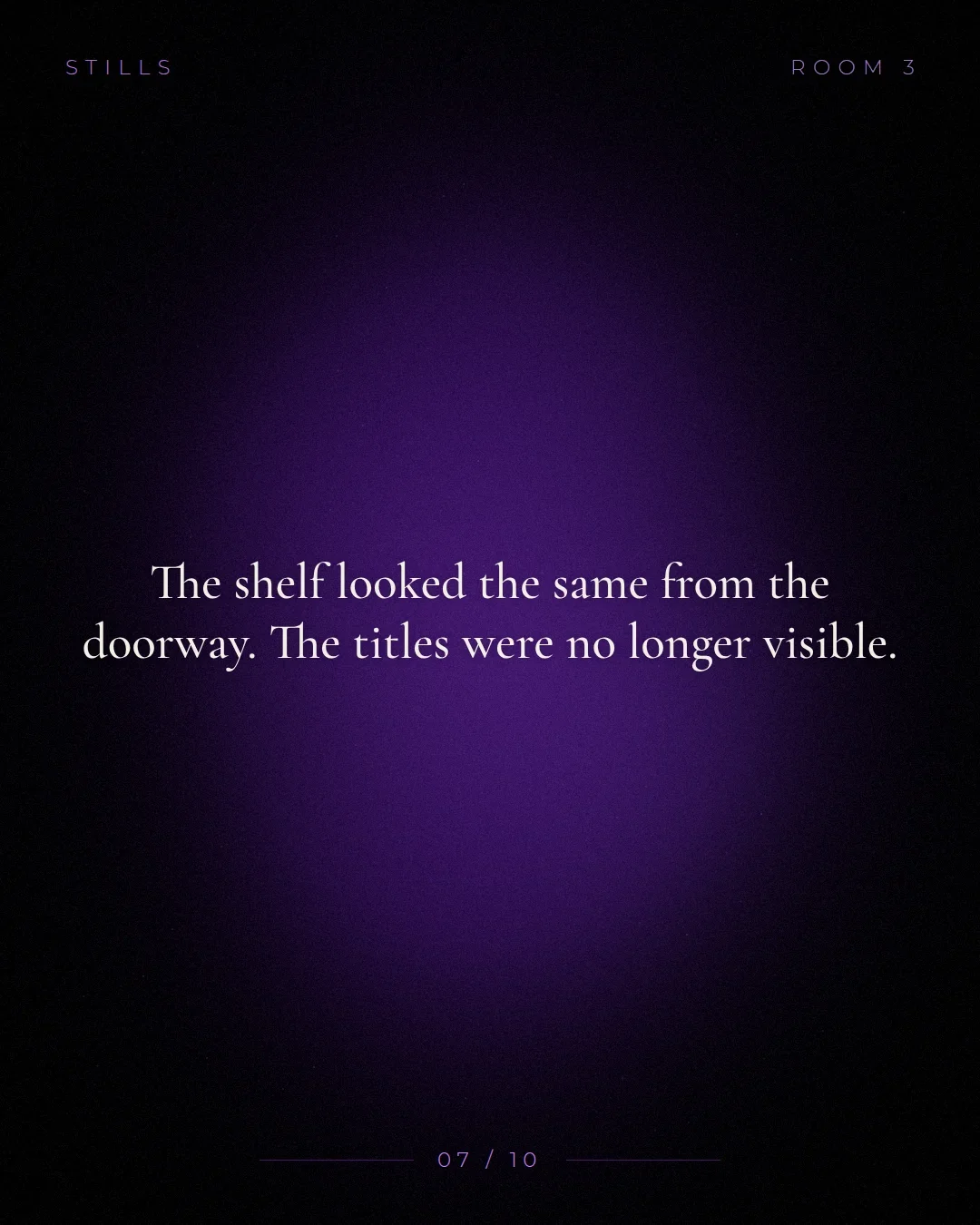 The Empty Shelf — still 7 of 10